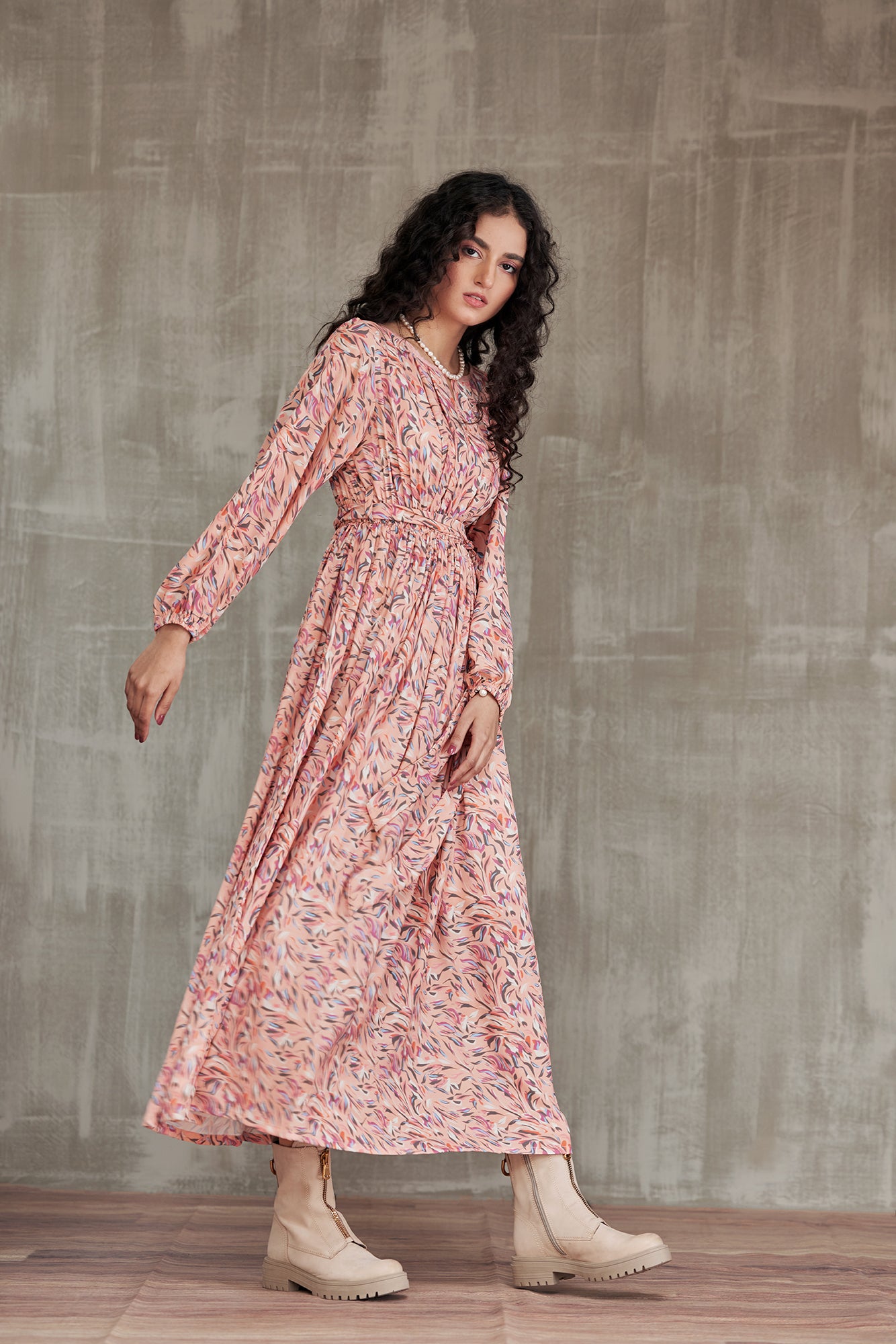 Floral Harmony Maxi Dress