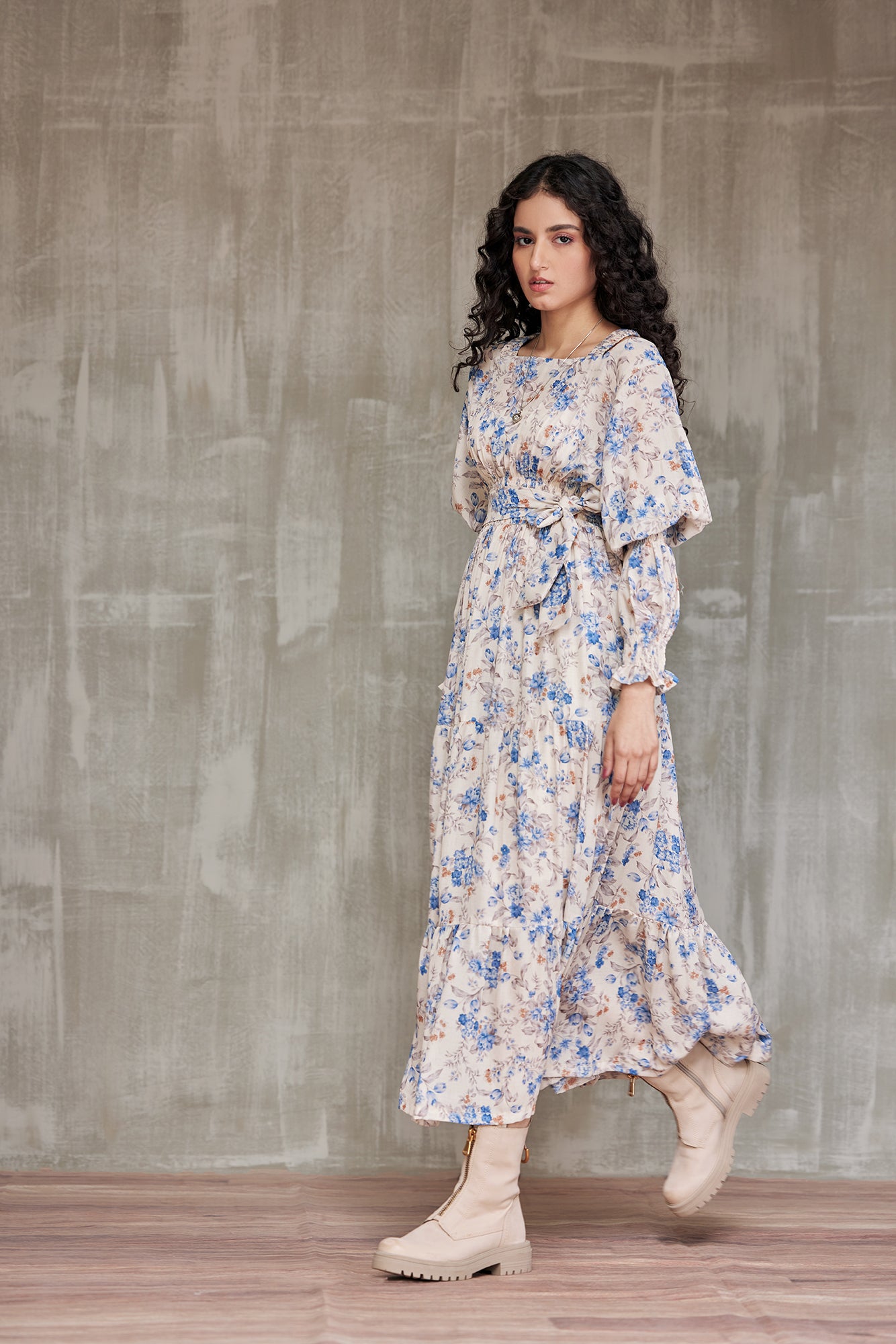 Enchanted Blossom Midi Dress