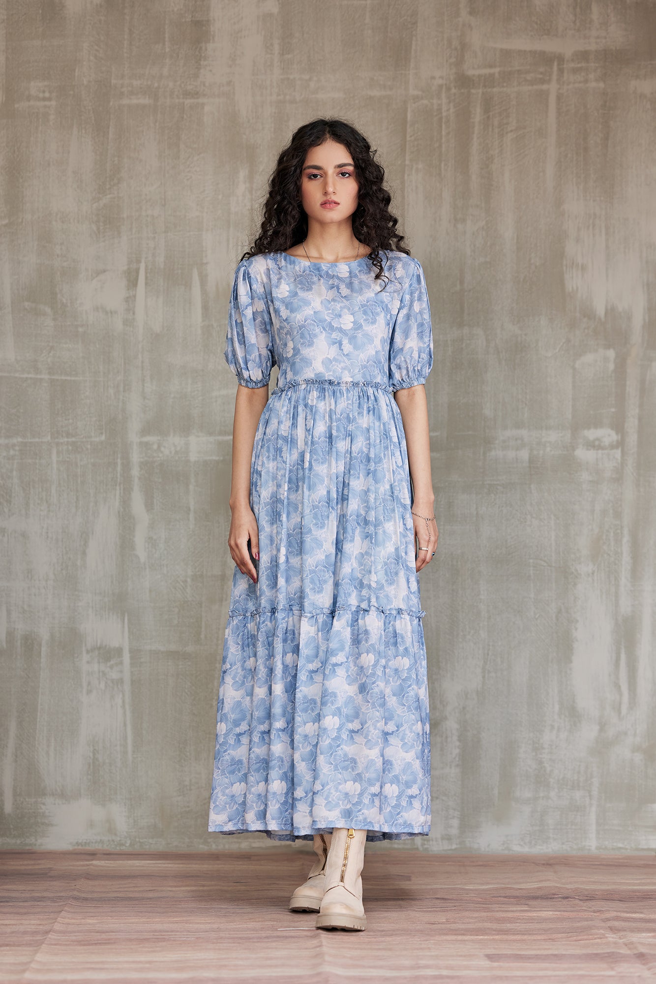 Serene Sky Midi Dress