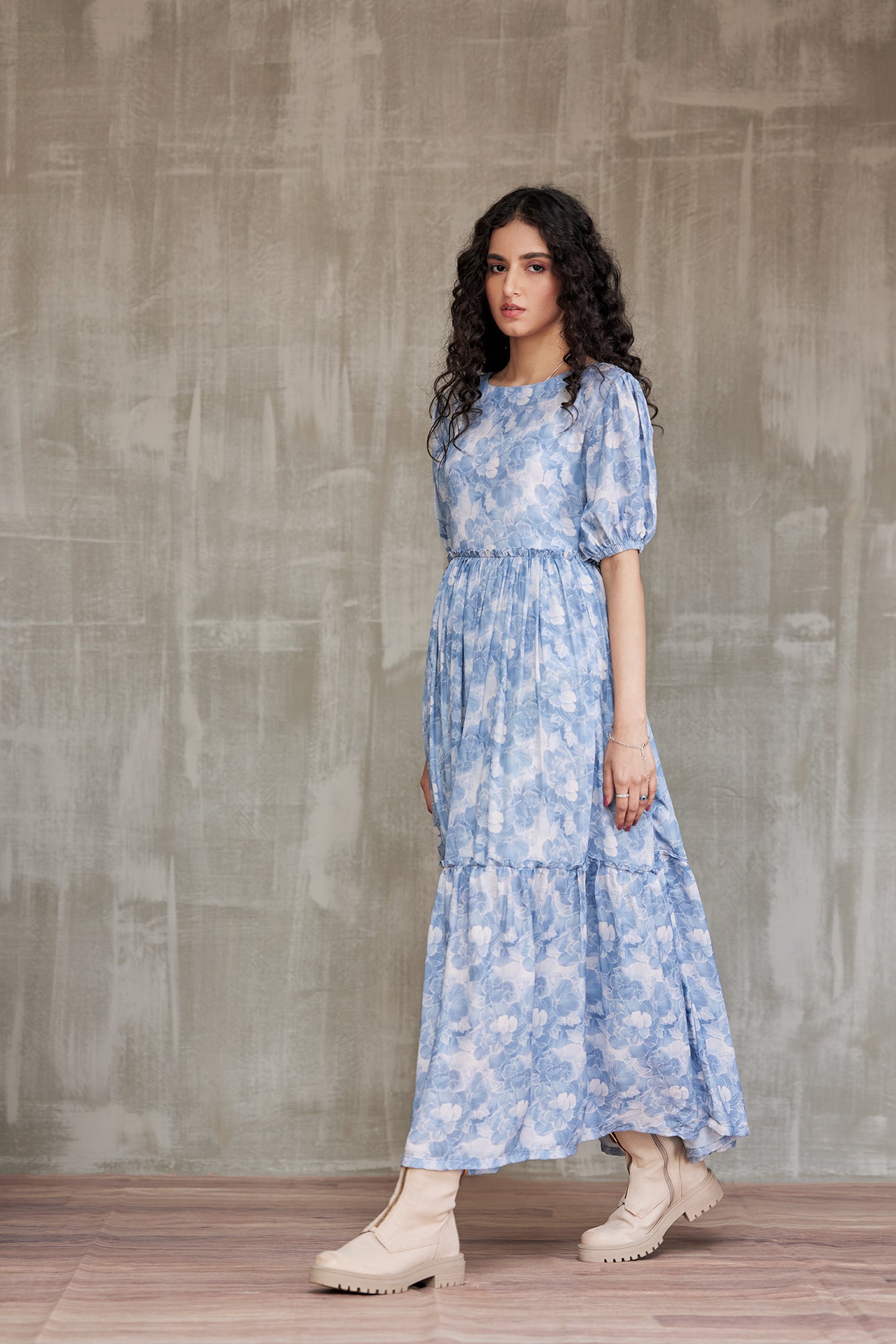 Serene Sky Midi Dress