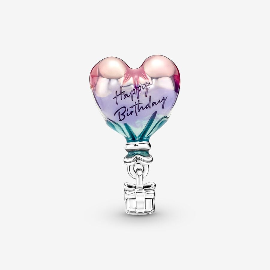 Happy Birthday Hot Air Balloon Charm