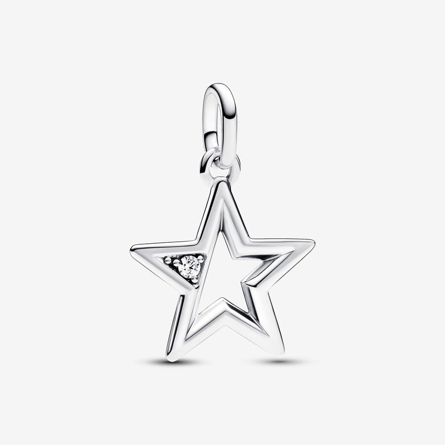 Sparkling Star Medallion Charm