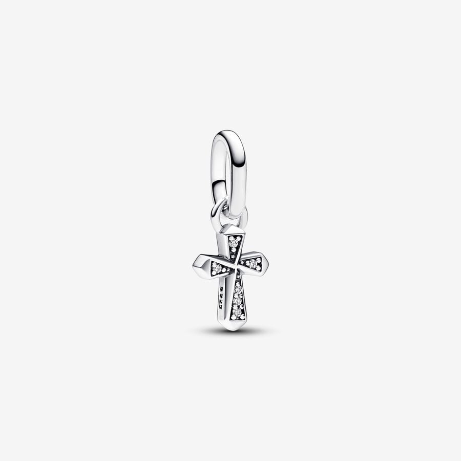 Hon ME Sparkling Cross Mini Dangle Charm