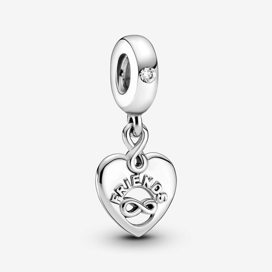 Friends Forever Heart Dangle Charm